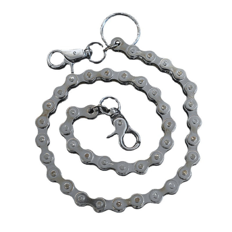 Chrome Hearts Silver Metal Bicycle Chain Pants Chain