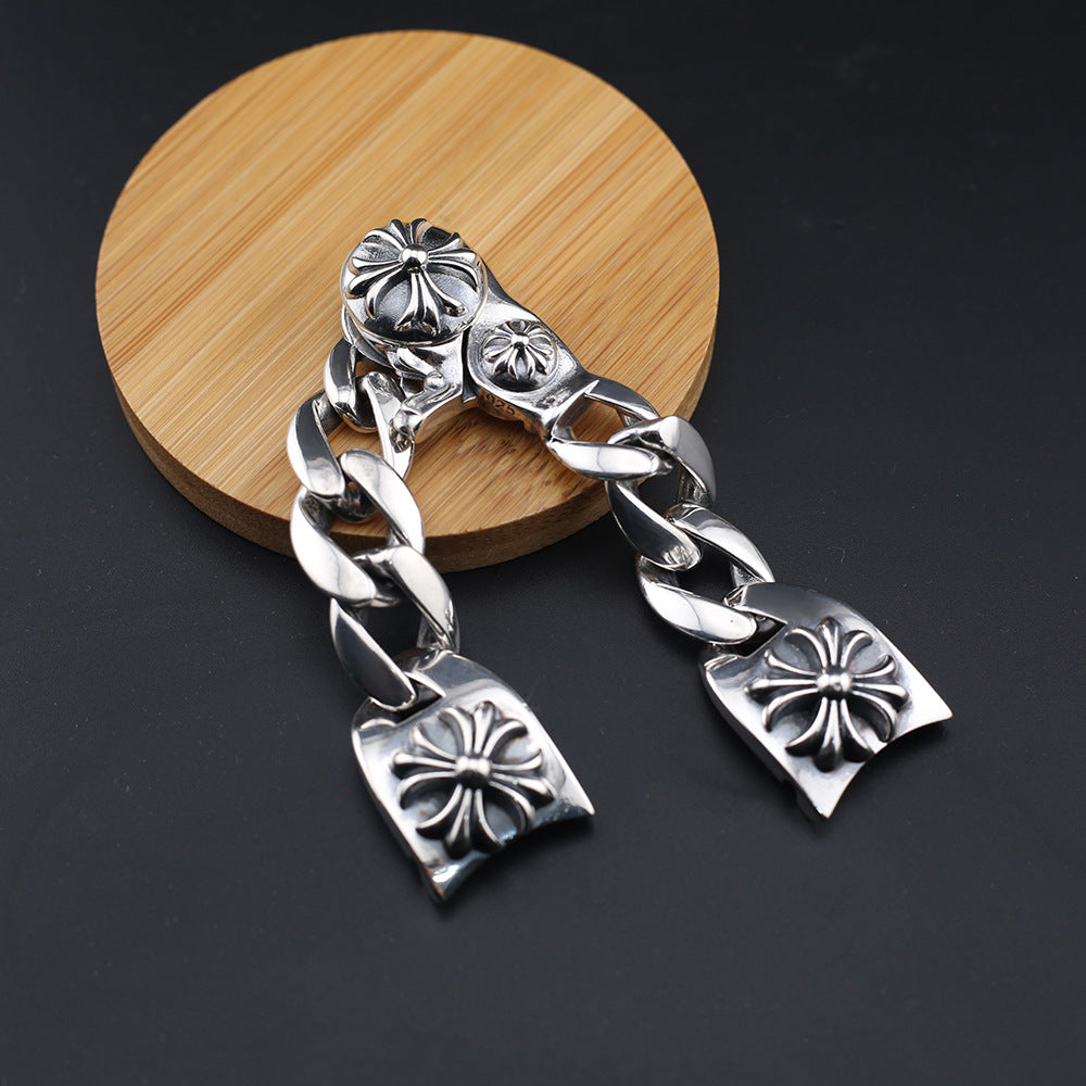 Chrome Hearts cross flower buckle watch strap