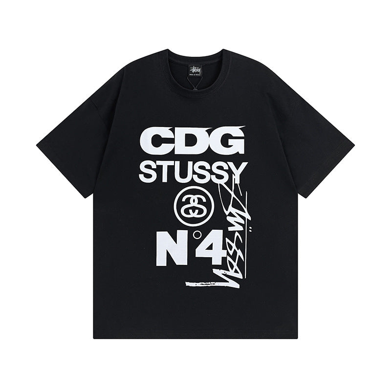 Stussy T Shirts Casual Loose Couple T Shirts