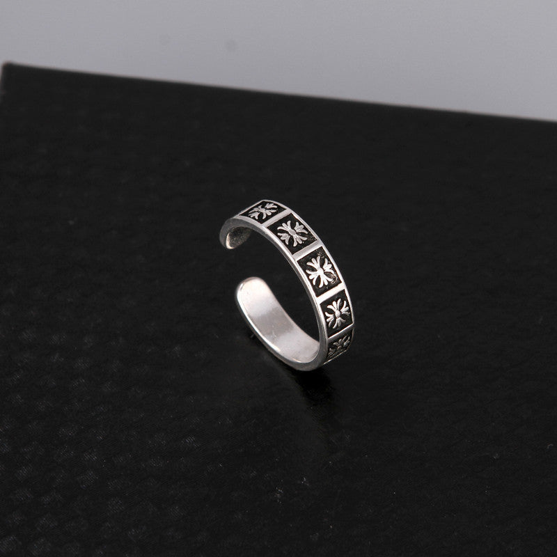 Chrome Hearts Sliver cross original couple ring