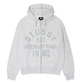 Stussy Established Zip Hoodie Ash Heather